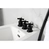 Kingston Brass ThreeHandle Bidet Faucet, Matte Black KB6320ZX